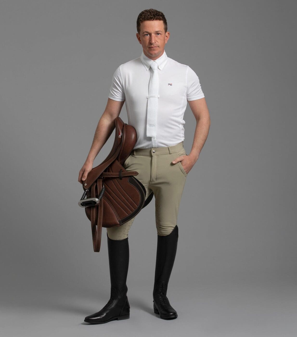 Levanzo Men's Full Seat Gel Competition Breeches - Image 6
