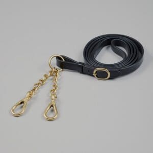 Leather Lead Rein with Chain Coupling