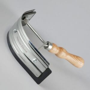 Metal Sweat Scraper with Wooden Handle