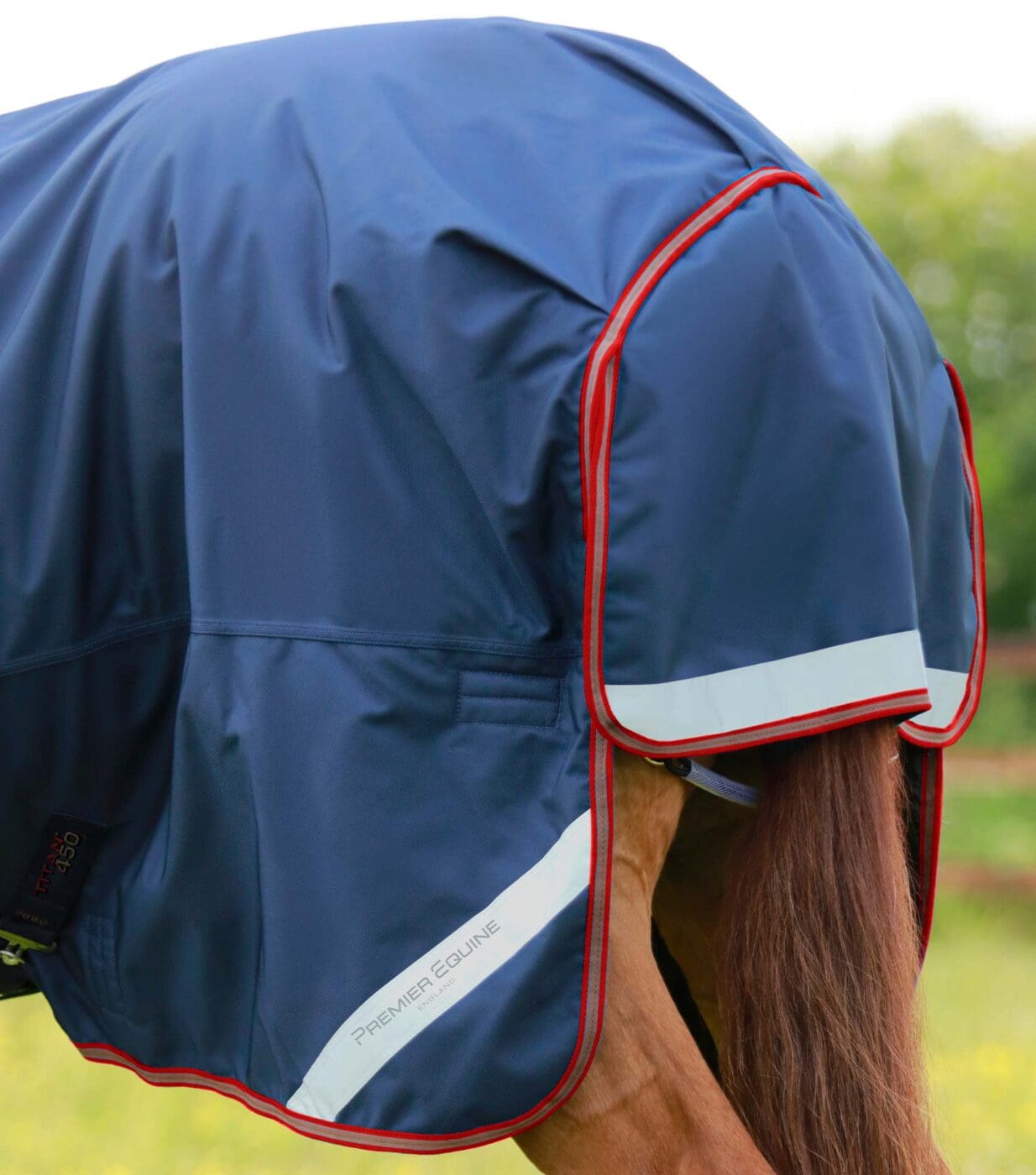 Titan 450g Turnout Rug with Snug-Fit Neck Cover - Image 10