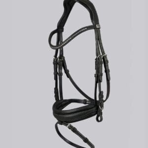 Veneto Anatomical Snaffle Bridle Black