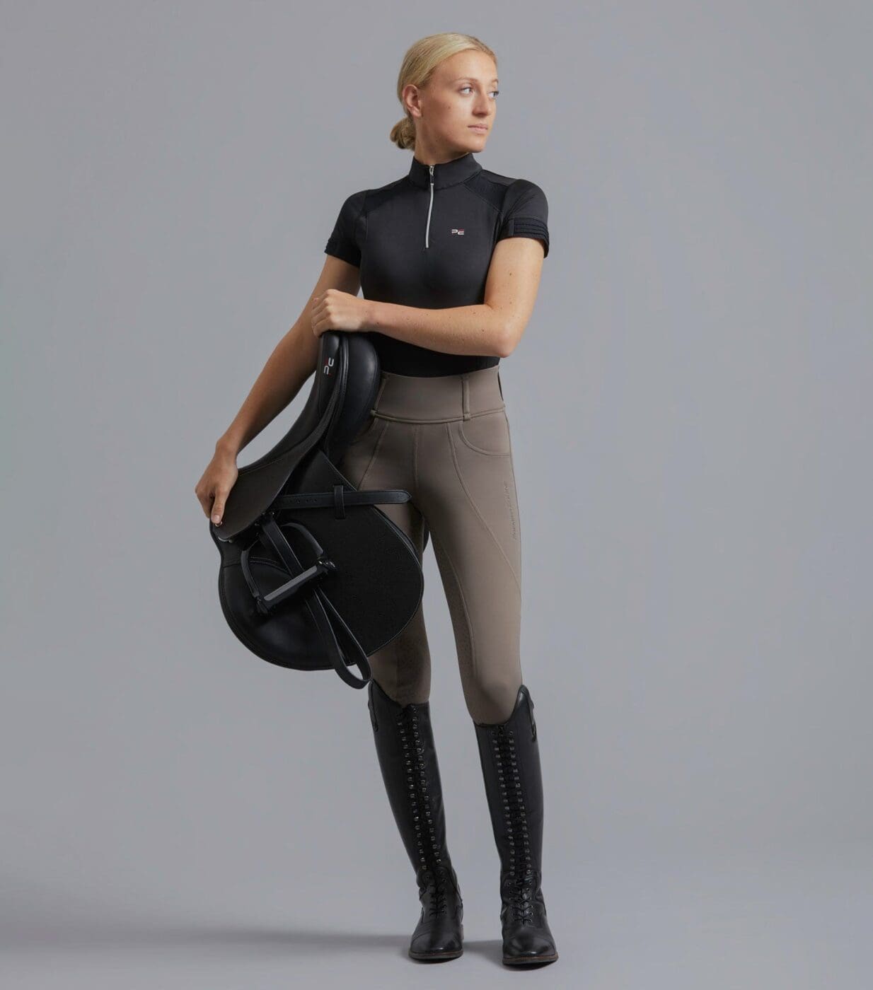 Ventus Ladies Full Seat Gel Riding Tights - Image 2
