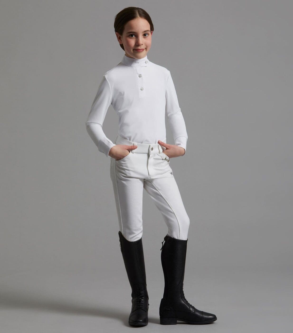 Brava Girls Full Seat Gel Competiton Riding Breeches - Image 7