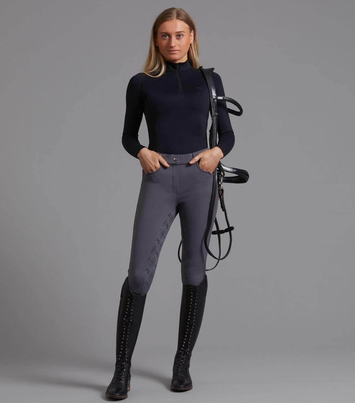 Cassa Ladies Full Seat Gel Riding Breeches - Image 5