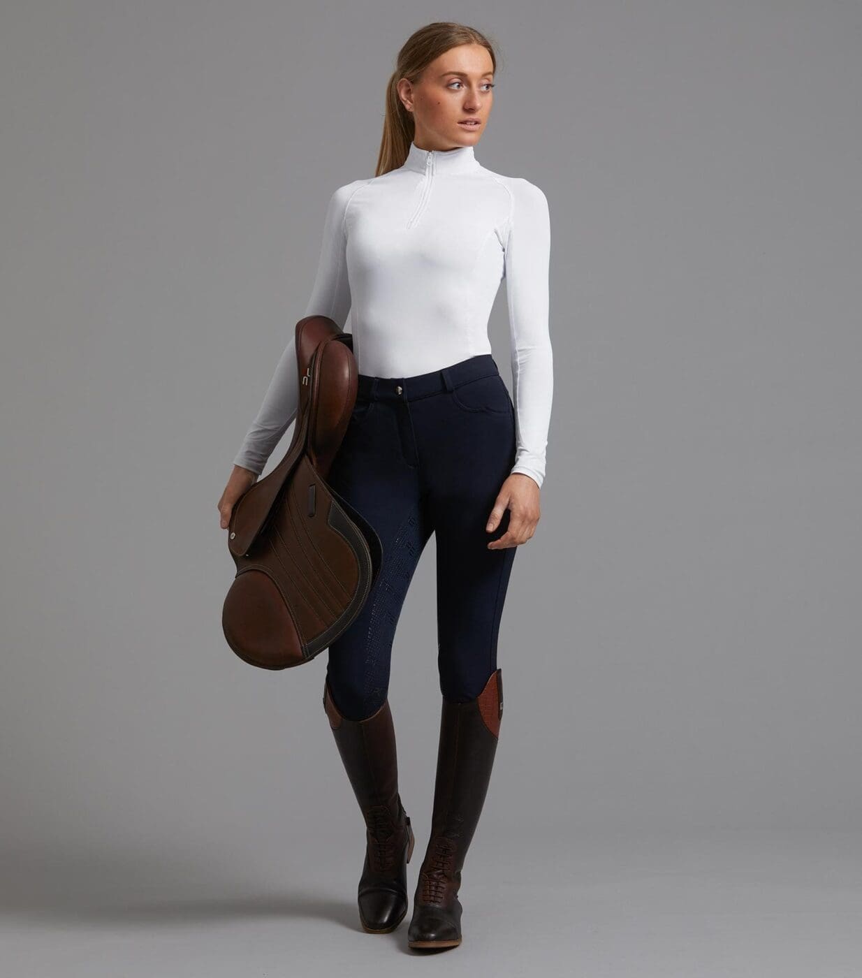 Cassa Ladies Full Seat Gel Riding Breeches - Image 9