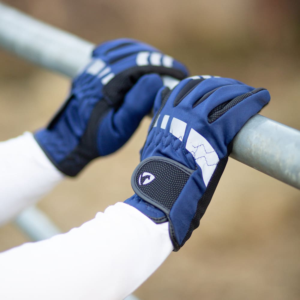 Hy Equestrian Extreme Reflective Softshell Gloves - Image 5