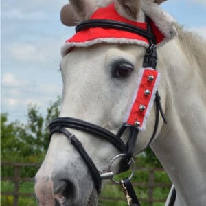 Hy Equestrian Christmas Santa Bridle Set (Set of 3)