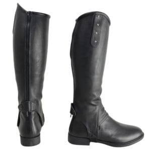Hy Equestrian Faux Leather Diamante Gaiter