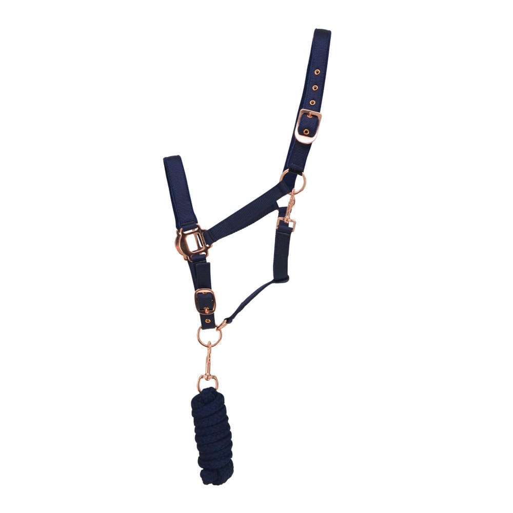 Hy Equestrian Rose Gold Head Collar & Lead Rope - Image 5