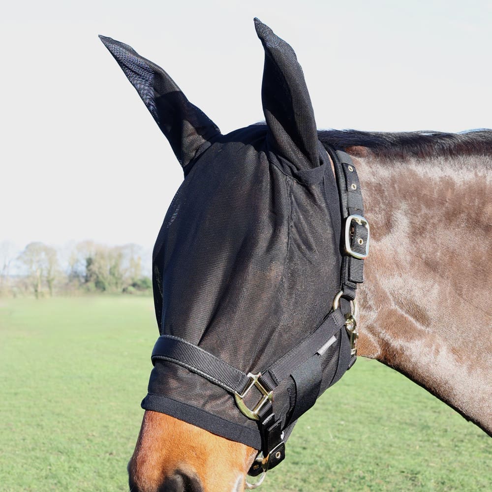Hy Equestrian Fly Mask with Ears - Image 2