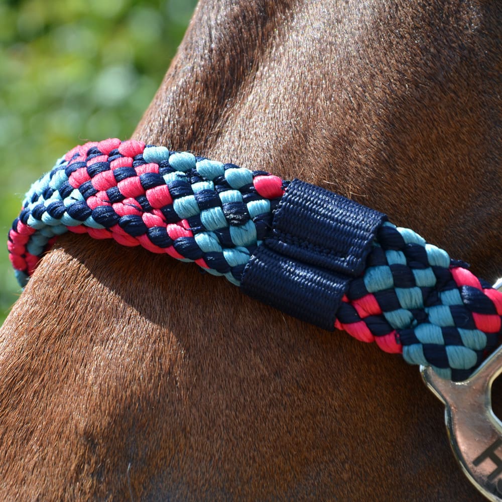 Hy Equestrian Multicolour Adjustable Head Collar & Lead Rope - Image 5