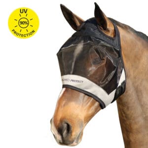 Hy Equestrian Armoured Protect Half Mask without Ears