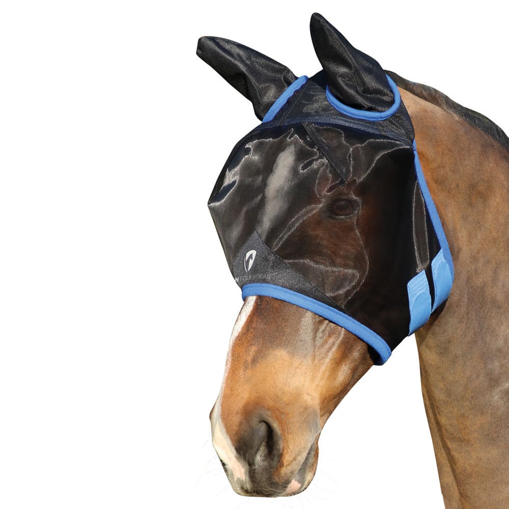 Hy Equestrian Mesh Half Mask with Ears - Image 3