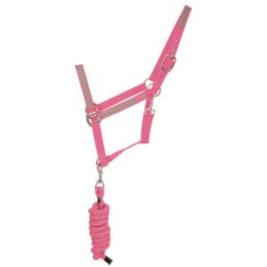 Reflector Head Collar & Lead Rope by Hy Equestrian