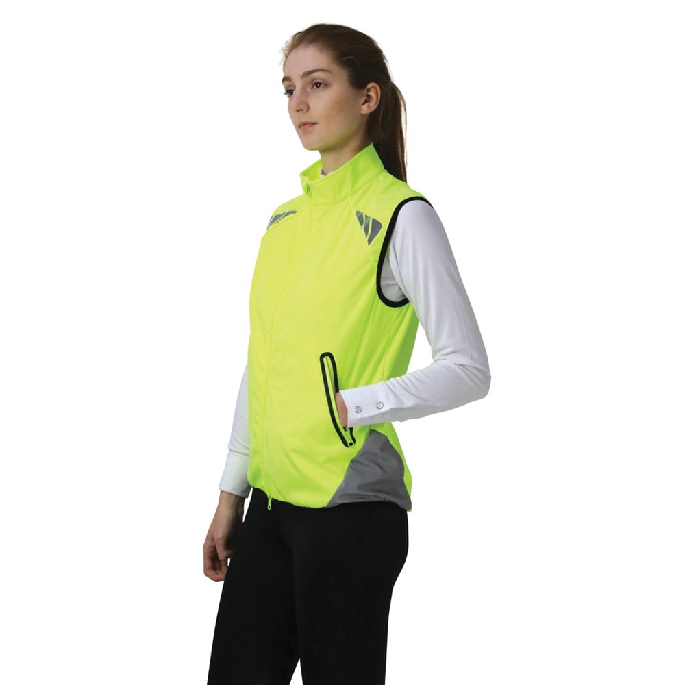 Childrens Reflector Gilet by Hy Equestrian - Pass Wide and Slow - Image 12