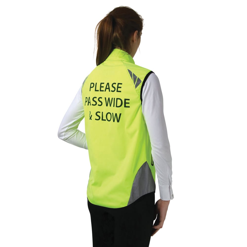 Childrens Reflector Gilet by Hy Equestrian - Pass Wide and Slow - Image 14