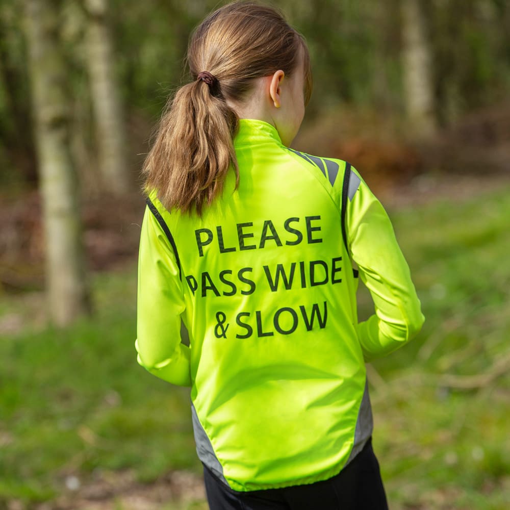 Childrens Reflector Gilet by Hy Equestrian - Pass Wide and Slow - Image 9