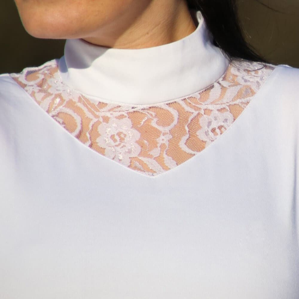 Hy Equestrian Lucie Lace Show Shirt - Image 3