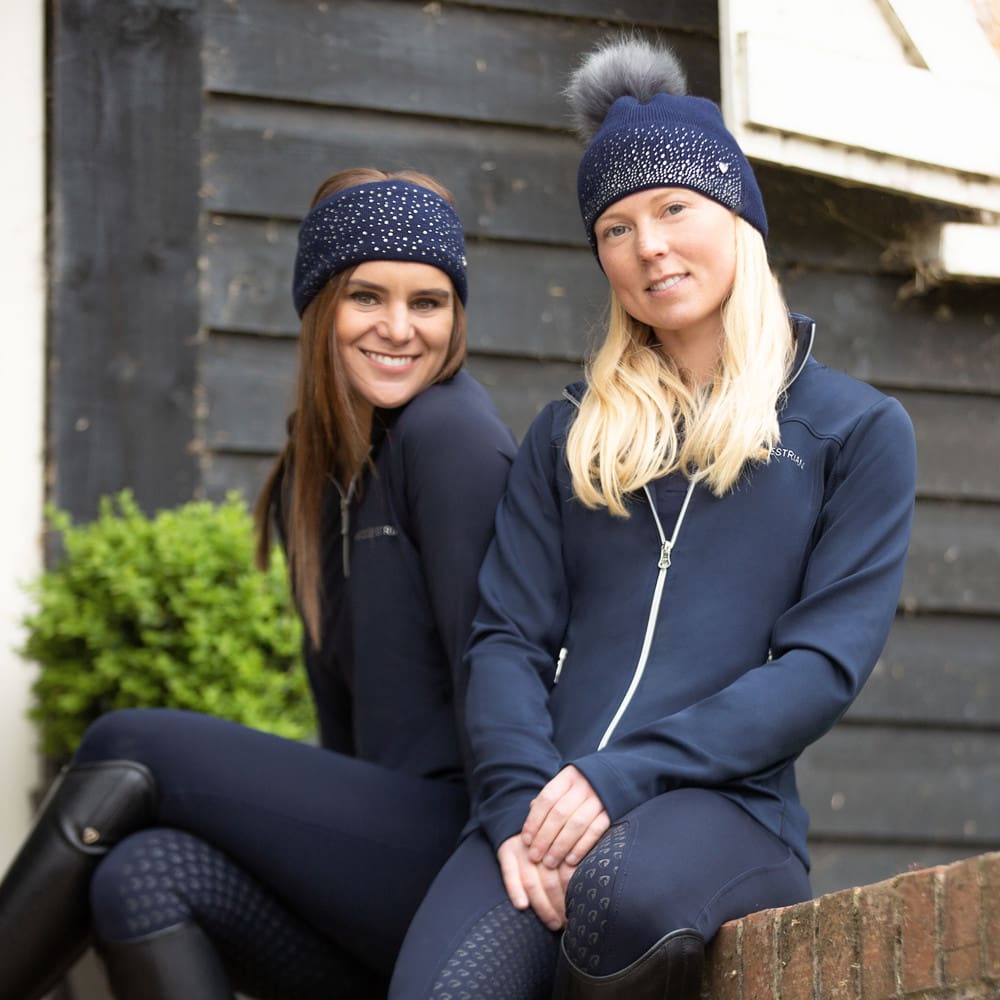 Hy Equestrian Synergy Diamante Bobble Hat - Image 14