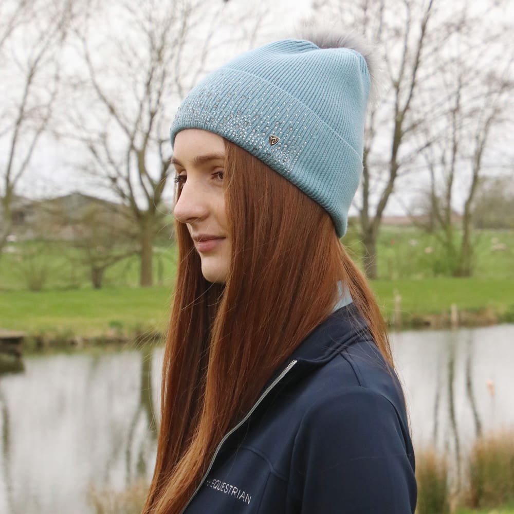 Hy Equestrian Synergy Diamante Bobble Hat - Image 10