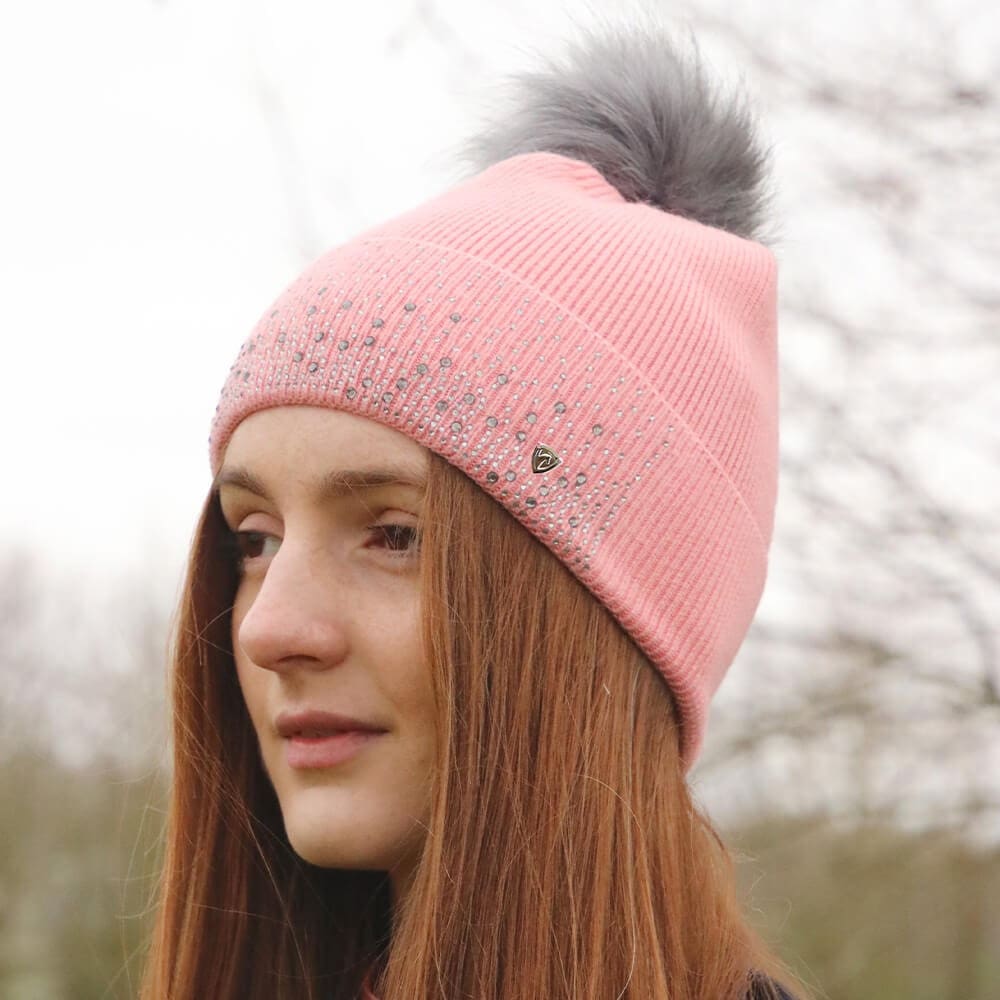 Hy Equestrian Synergy Diamante Bobble Hat - Image 7