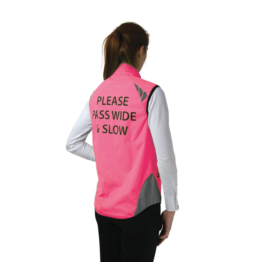 Childrens Reflector Gilet by Hy Equestrian - Pass Wide and Slow - Image 6
