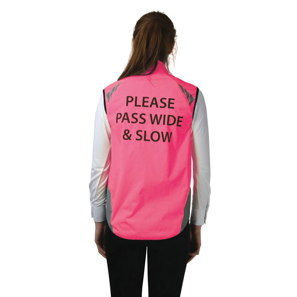 Childrens Reflector Gilet by Hy Equestrian - Pass Wide and Slow - Image 7