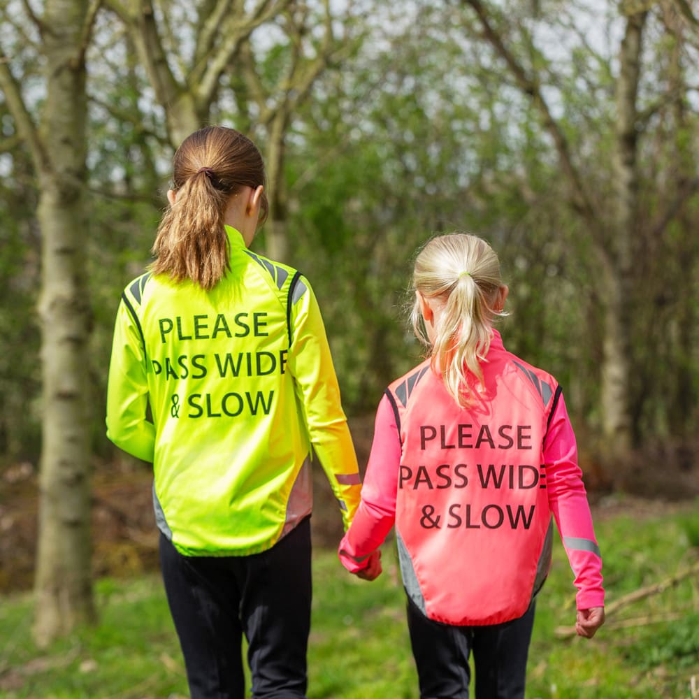 Childrens Reflector Gilet by Hy Equestrian - Pass Wide and Slow - Image 3