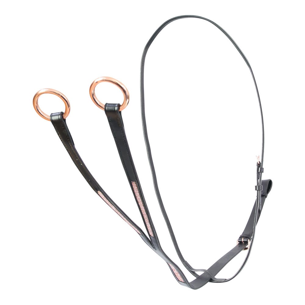 Hy Equestrian Rosciano Rose Gold Martingale - Image 3