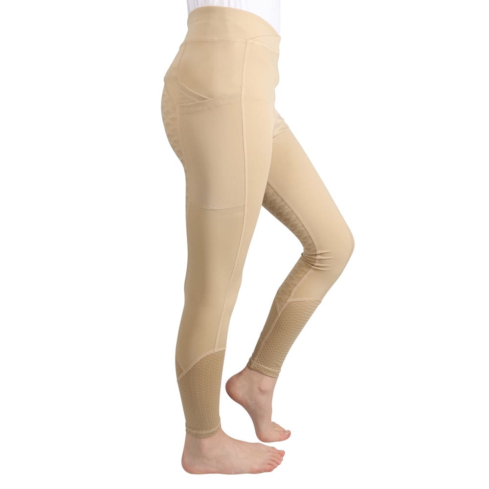 Hy Equestrian Childrens Fordwich Riding Tights - Image 4