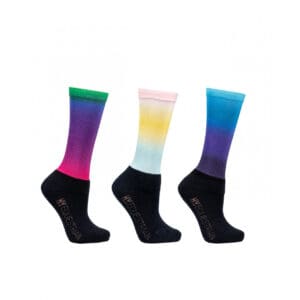 Hy Equestrian Childrens Ombre Socks (Packof 3)