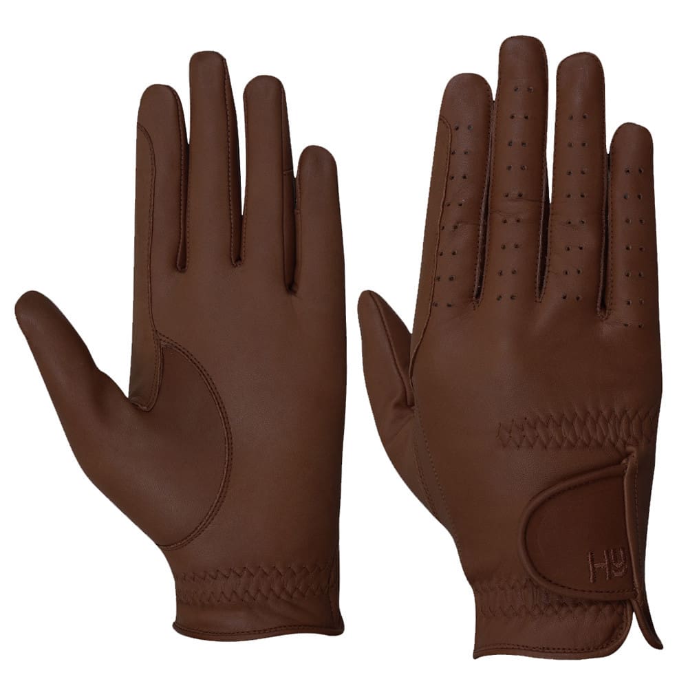 Hy Equestrian Leather Riding Gloves - Image 4
