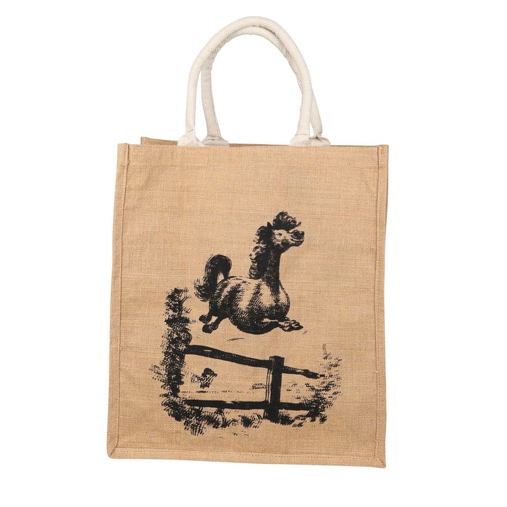Hy Equestrian Thelwell Collection Large Hessian Bag