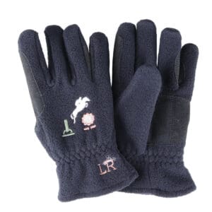 Pony Passion Fleece Riding Gloves by Little Rider