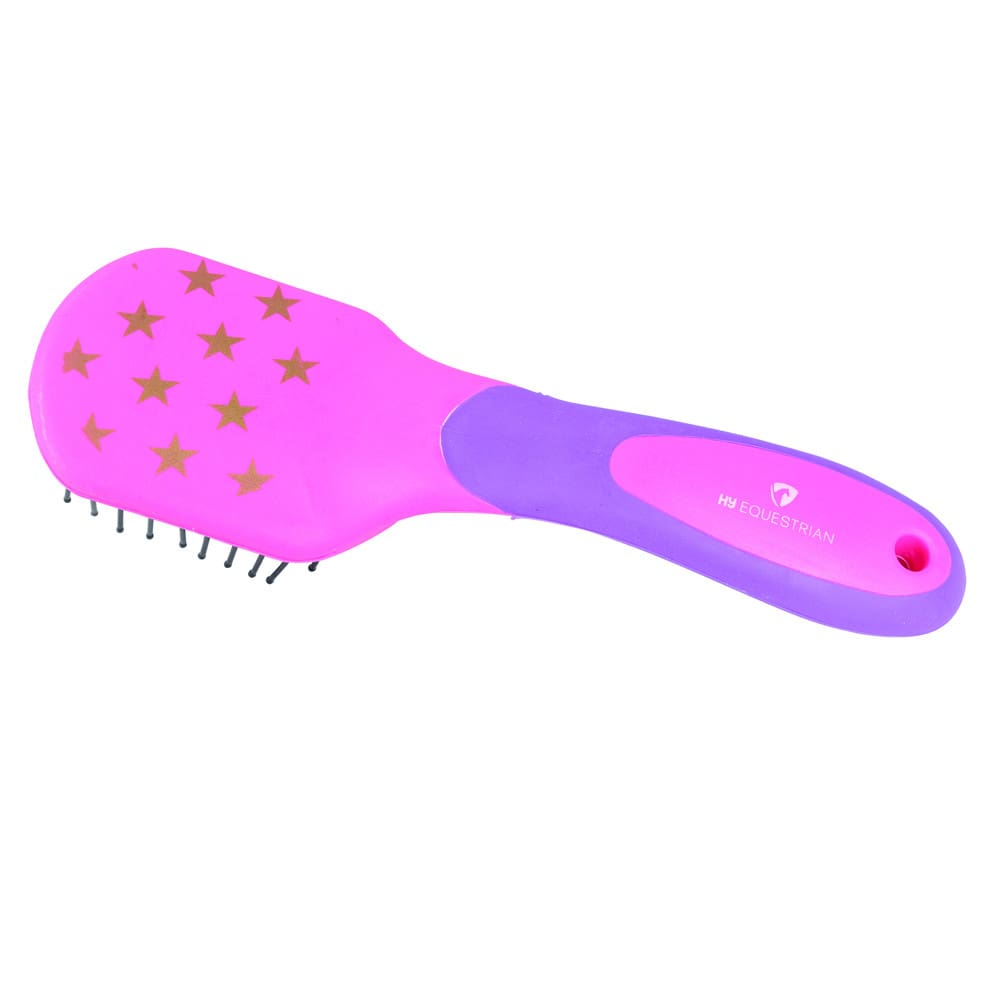 Hy Equestrian Star Easy Grip Mane & Tail Brush - Image 2