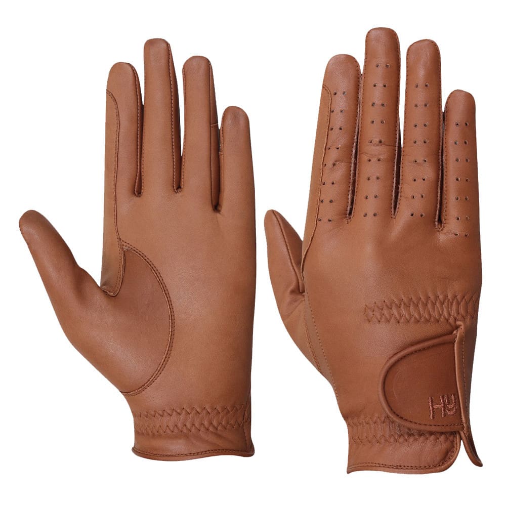 Hy Equestrian Leather Riding Gloves - Image 3